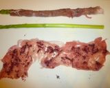 アスパラ肉巻きのしそ梅味作り方1写真