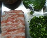 新たまねぎと豚バラ肉の冷しゃぶ生春巻き作り方1写真