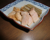 ふきのあく抜きと、がんもどきとの煮つけ作り方6写真