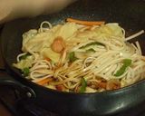 焼き蕎麦風うどん作り方7写真