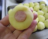 もっちもち❤ウインナー入りポテトもち作り方6写真