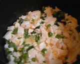 豆腐とえんどう豆の卵とじ作り方2写真