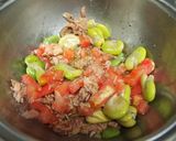 そら豆とトマトの冷やし麺作り方2写真