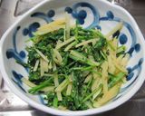 わさび菜の簡単炒め物作り方5写真