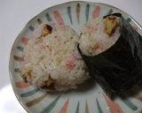 青のり梅昆布おにぎり☆ほんのりわさび風味作り方4写真
