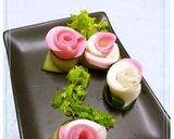 ＊かまぼこでお花＊　～ピーラー活用作り方10写真