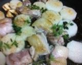 長芋と鶏肉のガーリック焼き作り方5写真