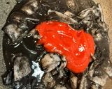 釣って来たヤリイカでイカ墨パスタ作り方10写真