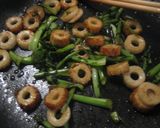 苦味が最高♪大根の葉とちくわのきんぴら作り方7写真
