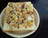 お１人様ランチ②　簡単！コロッケトースト作り方2写真