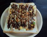 お１人様ランチ②　簡単！コロッケトースト作り方3写真