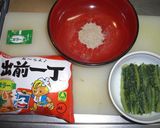 出前一丁　胡麻和え盛り作り方2写真