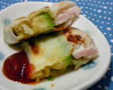 アボカドとささみの焼き春巻き作り方5写真
