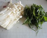 えのきと青シソの塩辛パスタ♪作り方2写真