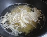 えのきと青シソの塩辛パスタ♪作り方3写真