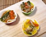 お弁当にリメイク②煮物deお花カップ作り方2写真