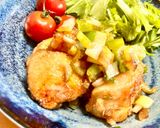 我が家の揚げな簡単！ムネ肉ヘルシー油淋鶏作り方3写真