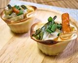 お弁当にリメイク②煮物deお花カップ作り方6写真