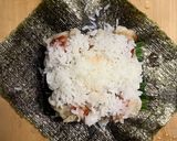 超簡単☆しゅうまいのおにぎらず♪♪作り方3写真