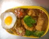 ミニハンバーグ&うずらの目玉焼き(弁当)作り方6写真