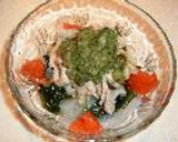 豚しゃぶと海藻サラダのきゅうりソース作り方6写真