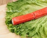 しなしなレタスでサラダ巻き風玉子焼き♪作り方1写真