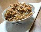 肉味噌かけご飯作り方6写真