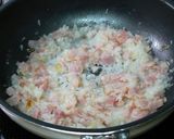 ベーコンと塩キノコのトマトソースパスタ作り方4写真