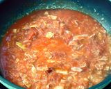 ベーコンと塩キノコのトマトソースパスタ作り方5写真