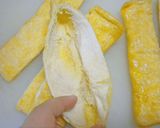 鶏ひき肉ときざみ昆布のスティック稲荷寿司作り方2写真