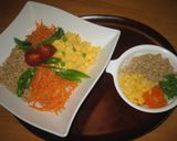 鶏そぼろでオシャレに盛りつけ♪作り方5写真