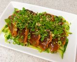 かつおのたたきの♪おつまみ韓国風漬け作り方5写真