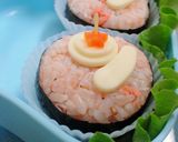 キャラ弁　かたつむりのデコにぎり作り方4写真