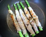 大葉にんにく醤油で♪アスパラ肉巻き作り方4写真