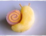 ＊キャラ弁＊　簡単★梅雨にかたつむり作り方4写真