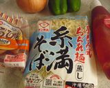 沖縄そばでナポリタン作り方1写真