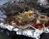 鮭のホイル焼き　ーガーリックバター作り方4写真