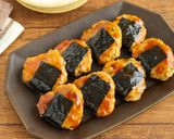 ふわふわ♡豆腐入り鶏つくねの磯辺焼き作り方8写真