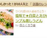 塩味で★白菜とえびのシンプル蒸しうどん作り方10写真