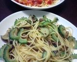 ゴーヤと茄子と挽肉のスパゲティ作り方6写真