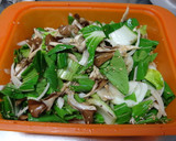 ルクエで青梗菜とまいたけのあっさり炒め作り方1写真