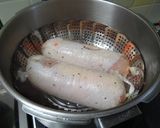 鶏むね肉でニンジンチーズ入りチキンロール作り方5写真