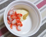 からしマヨでカニカマチーズトースト作り方1写真