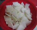 大根とにらと豚のレンジ煮作り方1写真