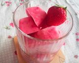 夏にさっぱり✿フローズン苺ヨーグルト✿作り方5写真