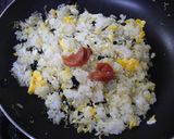 ＊梅じゃこわかめチャーハン＊作り方3写真