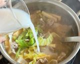 キャベツのあまざけ豚汁作り方6写真