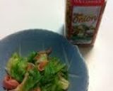 フライドオニオンで味付け♪おかずレタス作り方4写真