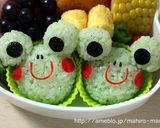簡単キャラ弁☆カエルくんおにぎり♪作り方8写真