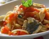鯵とフレッシュトマトソースのパスタ作り方9写真